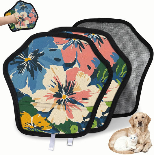 Pet Hair Removal Glove for Dogs Cats Reusable Washable Set