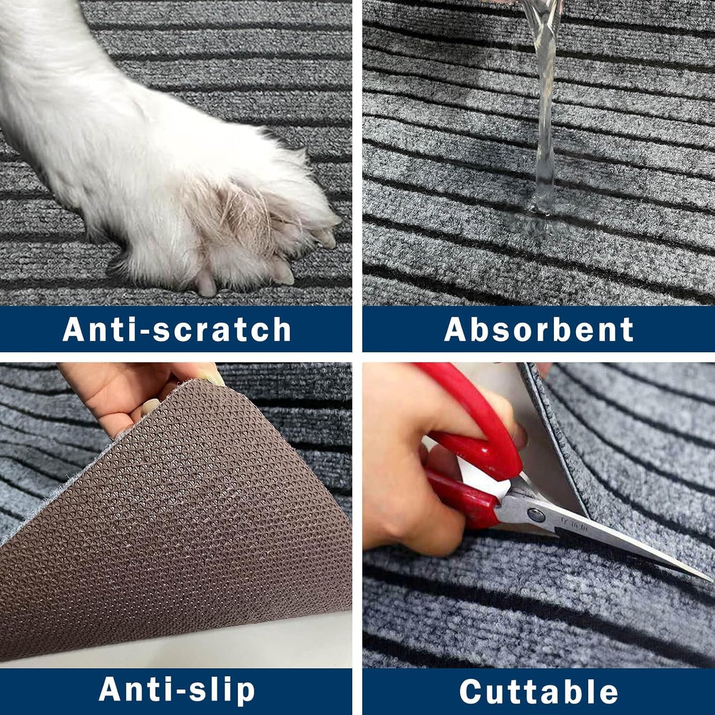 Dog Mat for Back Seat Extender, Non-slip Dogs Rug for Car