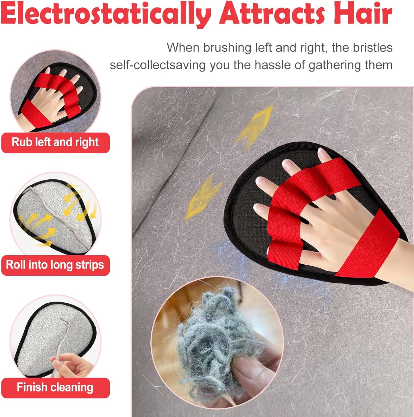 Pet Hair Removal Glove-The Ultimate Hair Removal Tool with