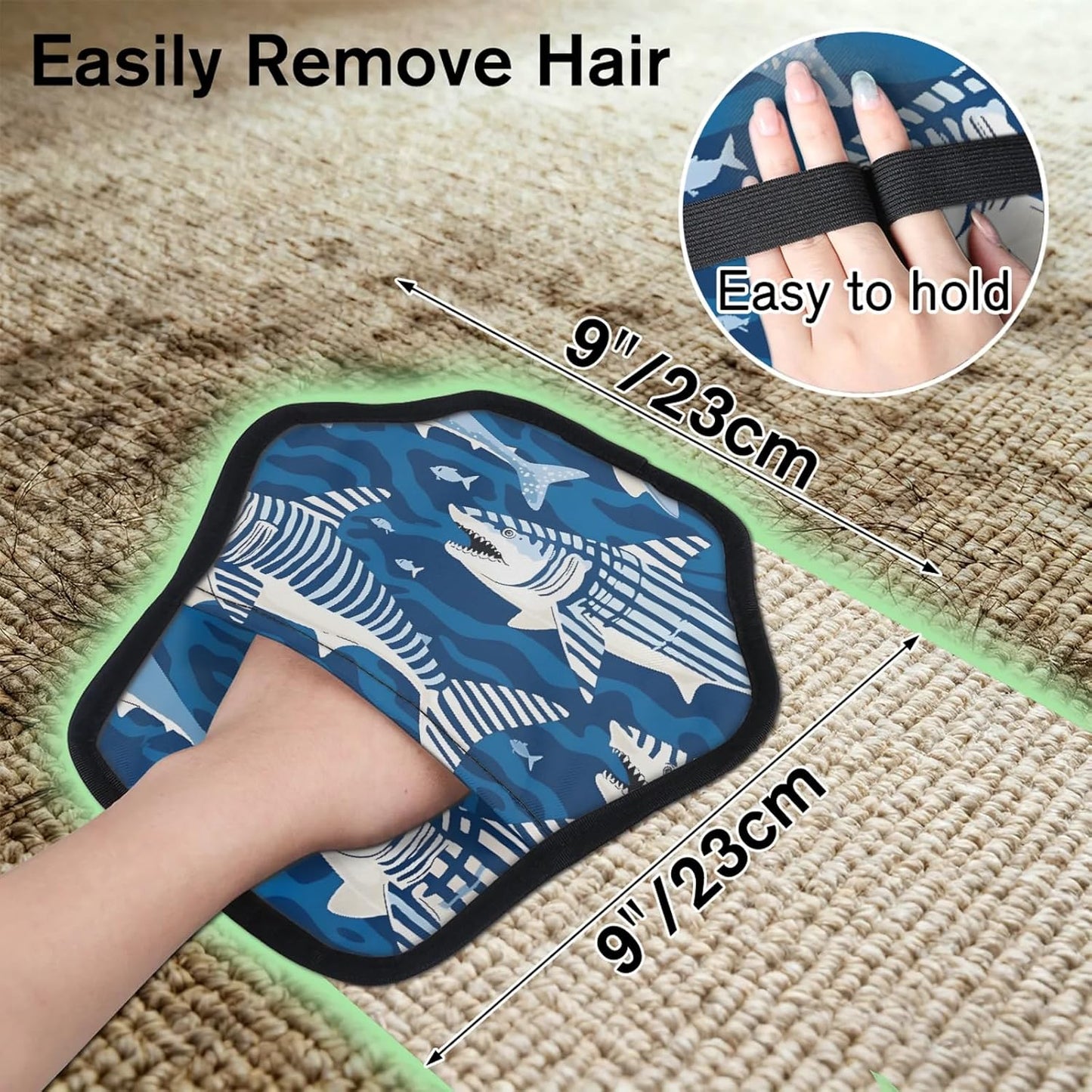 Pet Hair Removal Glove for Dogs Cats Reusable Washable Set