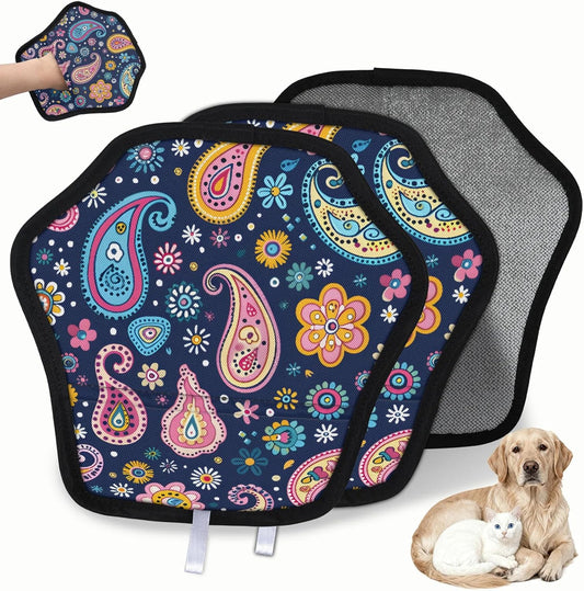 Pet Hair Removal Glove for Dogs Cats Reusable Washable Set