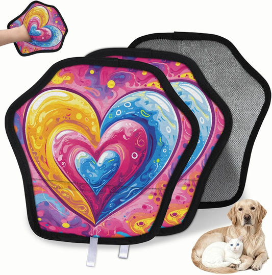 Pet Hair Removal Glove for Dogs Cats Reusable Washable Set