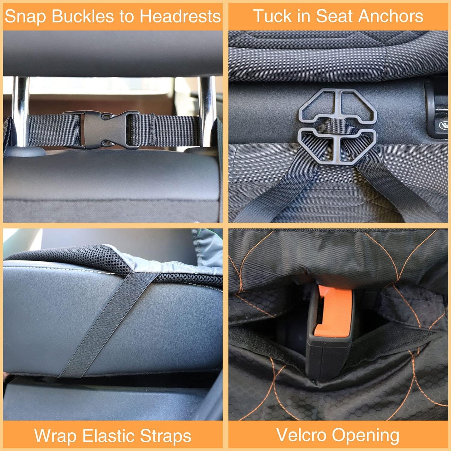 Dog Car Seat Cover Waterproof Pet Bench Seat Cover Nonslip