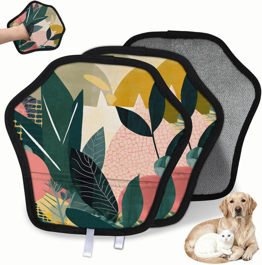 Pet Hair Removal Glove for Dogs Cats Reusable Washable Set