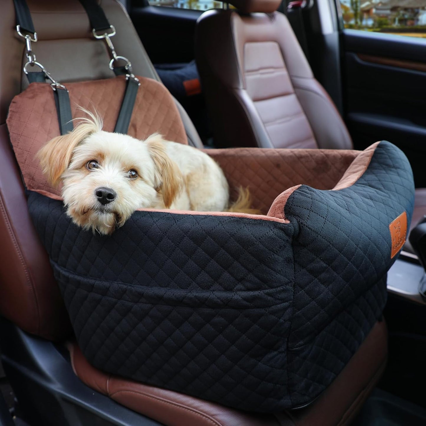 Dog Car Seat for Small Medium Dogs,Portable Pet Booster