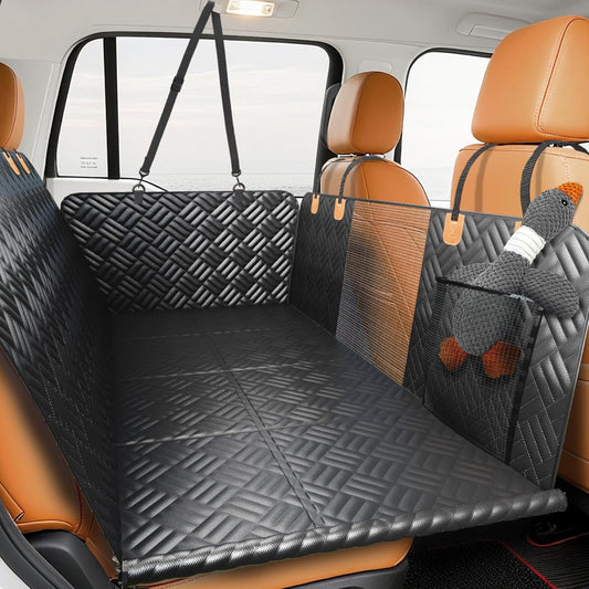 Dog Car Seat Cover for Back Seat, Hard Bottom Back Seat