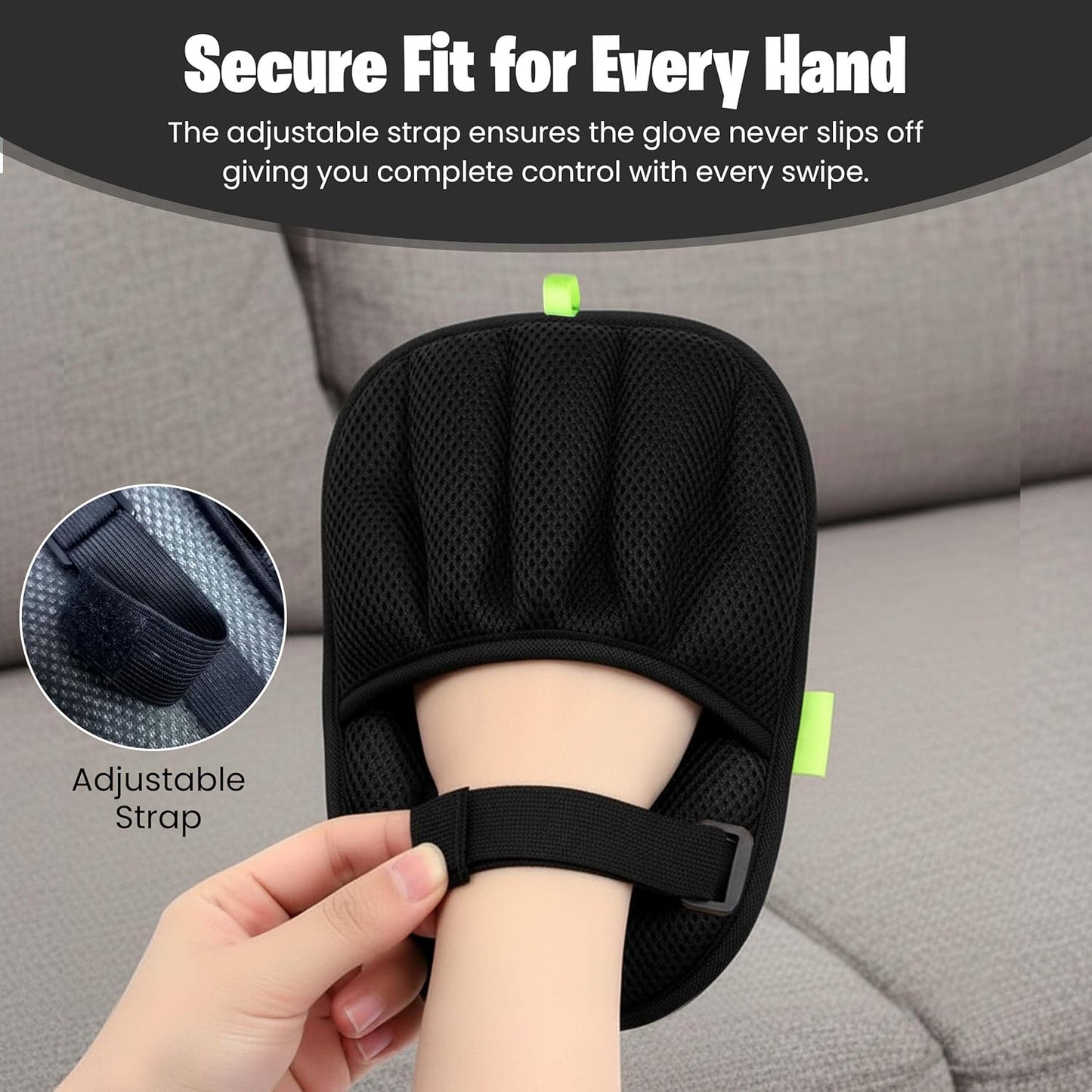 Pet Hair Removal Glove for Cats & Dogs, Five-Finger