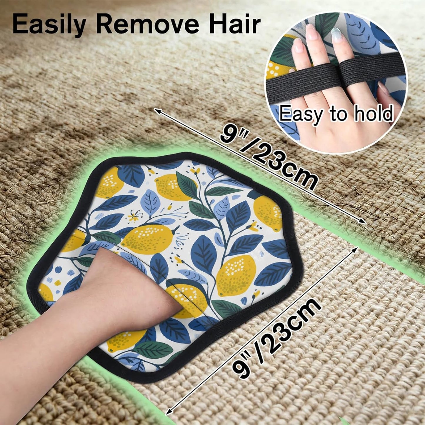 Rustic Yellow Fruit 2Pcs Electrostatic Reusable Pet Hair