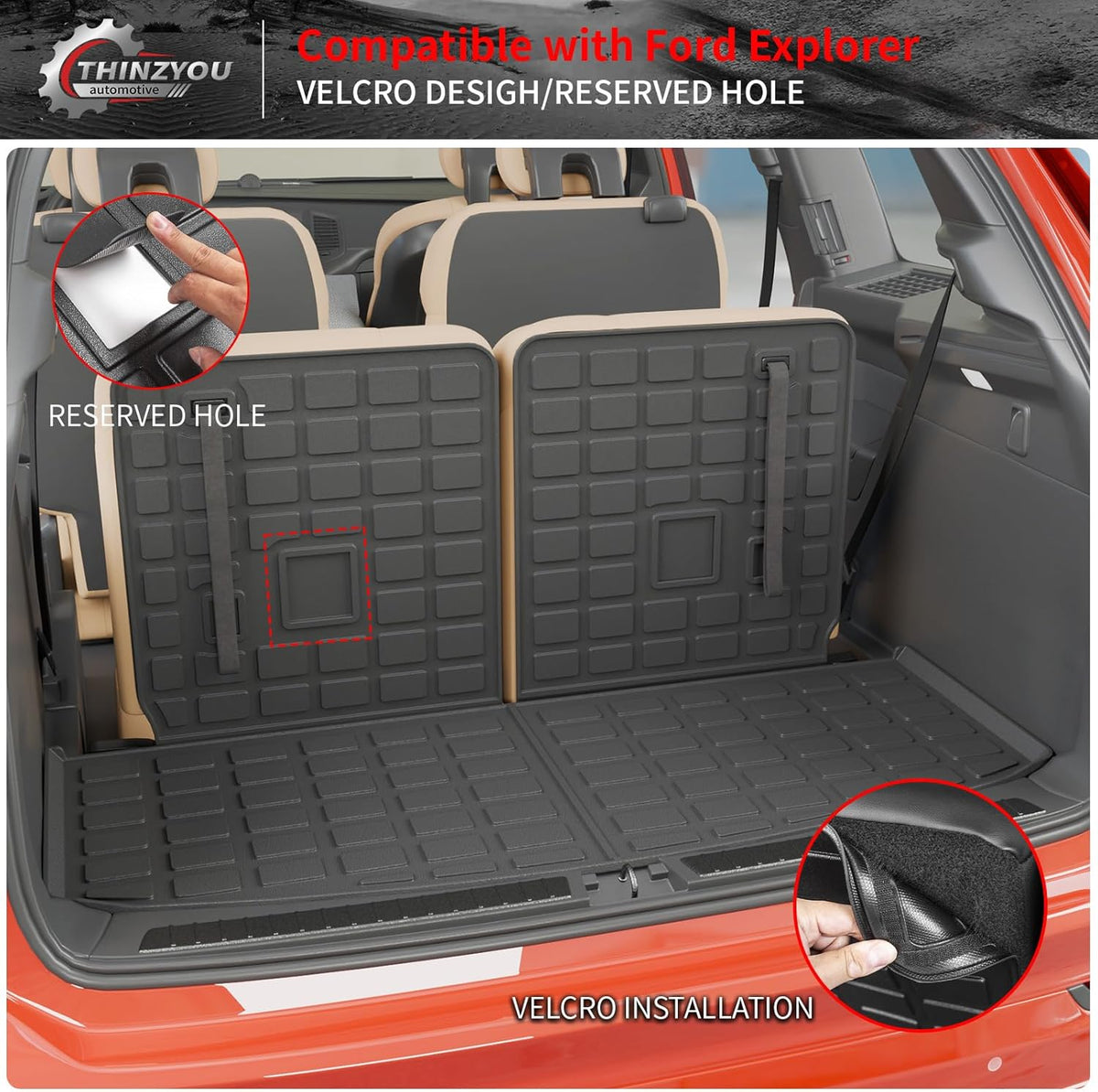 Cargo Mat Compatible with 2020-2025 2026 Ford Explorer