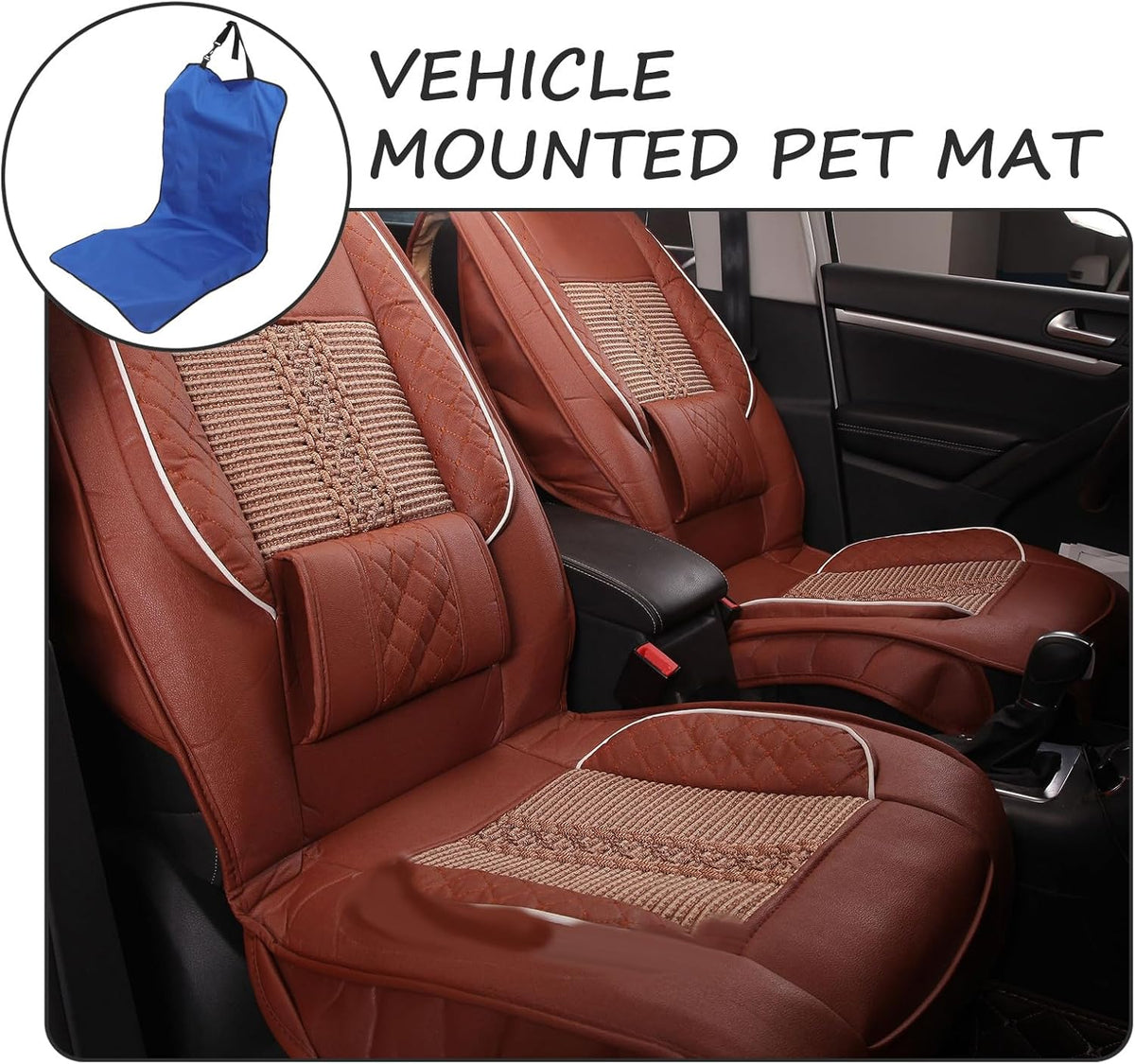 Waterproof Car Seat Cover for Dog Sturdy Oxford Fabric Pet