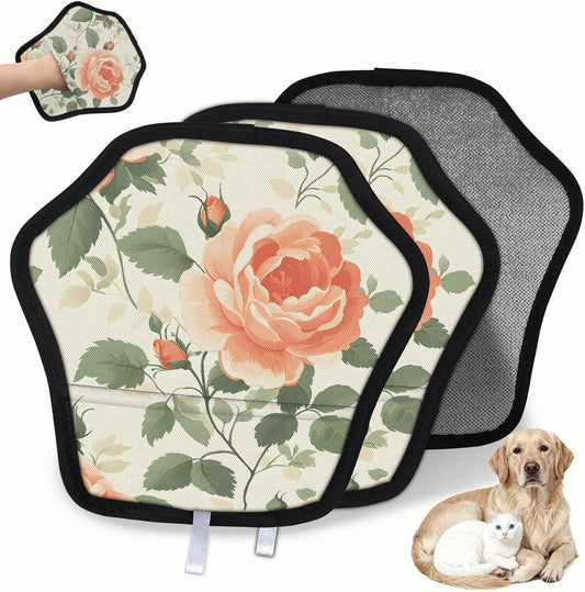 Pet Hair Removal Glove for Dogs Cats Reusable Washable Set