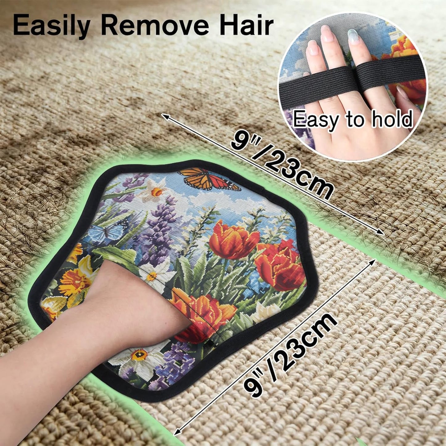 Pet Hair Removal Glove for Dogs Cats Reusable Washable Set