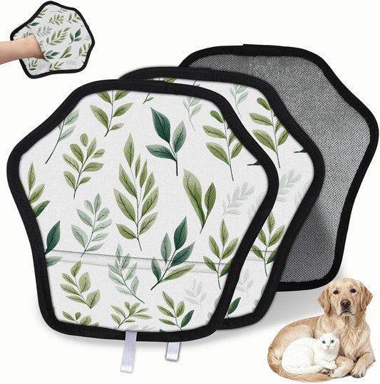 Pet Hair Removal Glove for Dogs Cats Reusable Washable Set