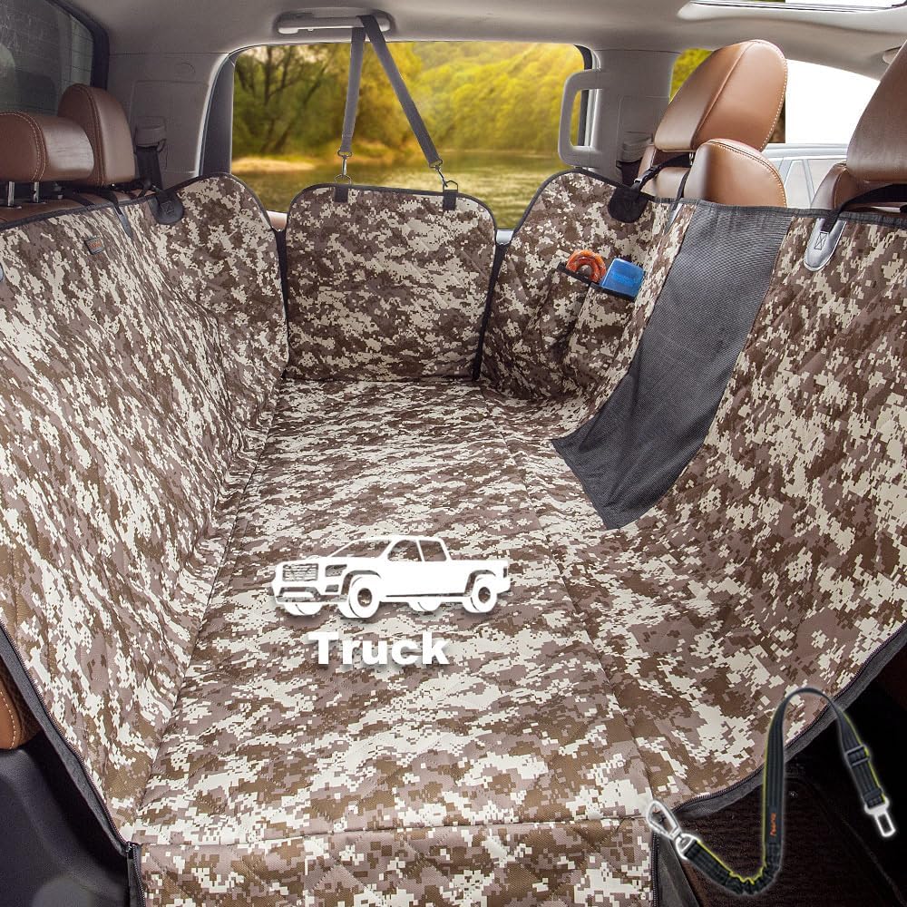 Truck Seat Cover for Dogs Waterproof 900D Soft Back Seat