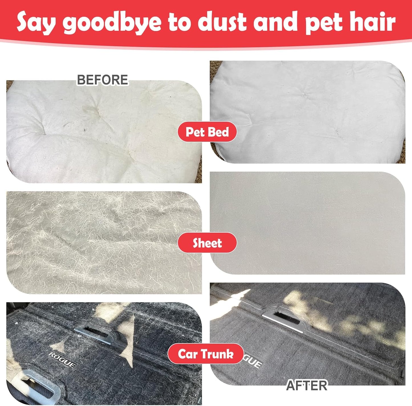 Pet Hair Removal Glove-The Ultimate Hair Removal Tool with