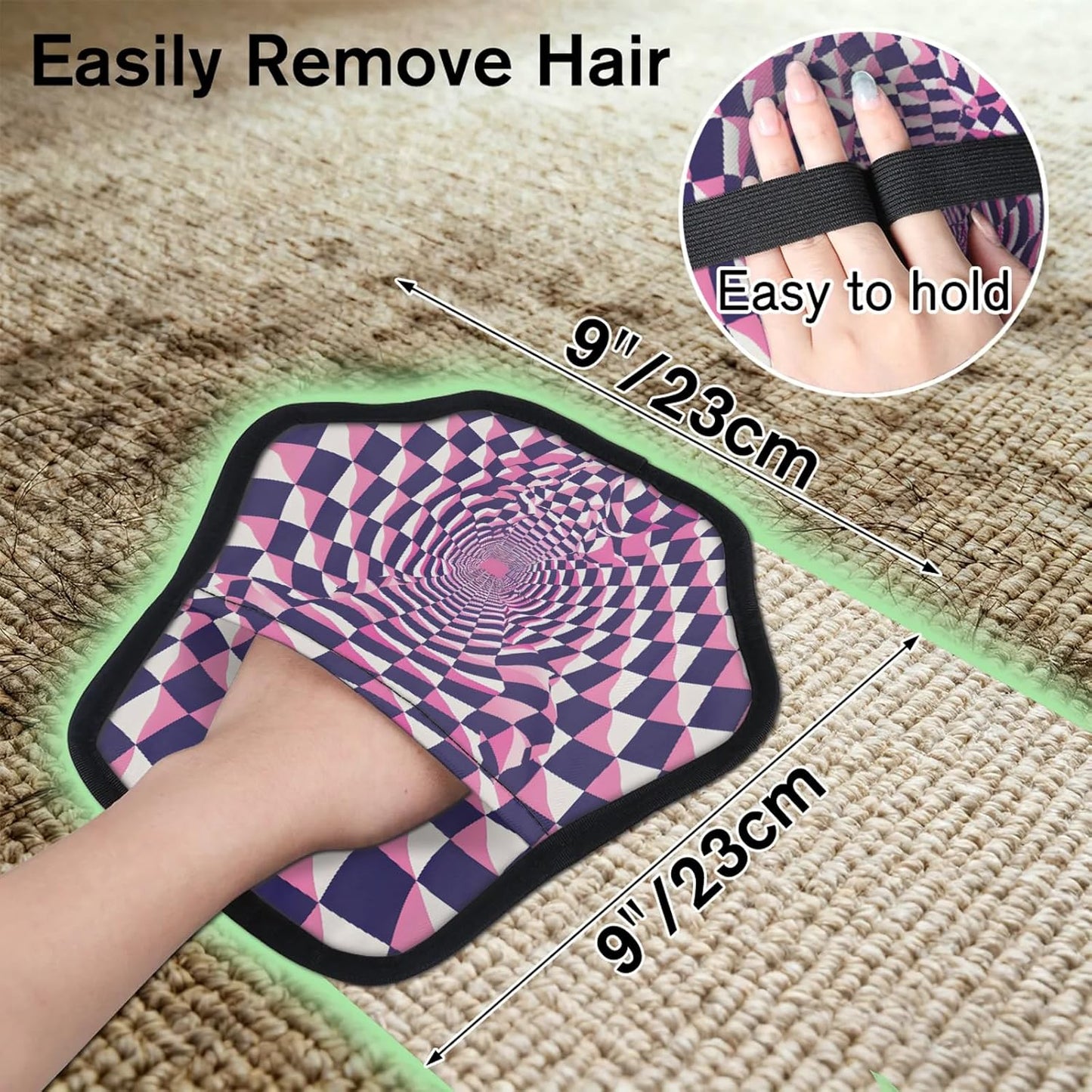 Pet Hair Removal Glove for Dogs Cats Reusable Washable Set