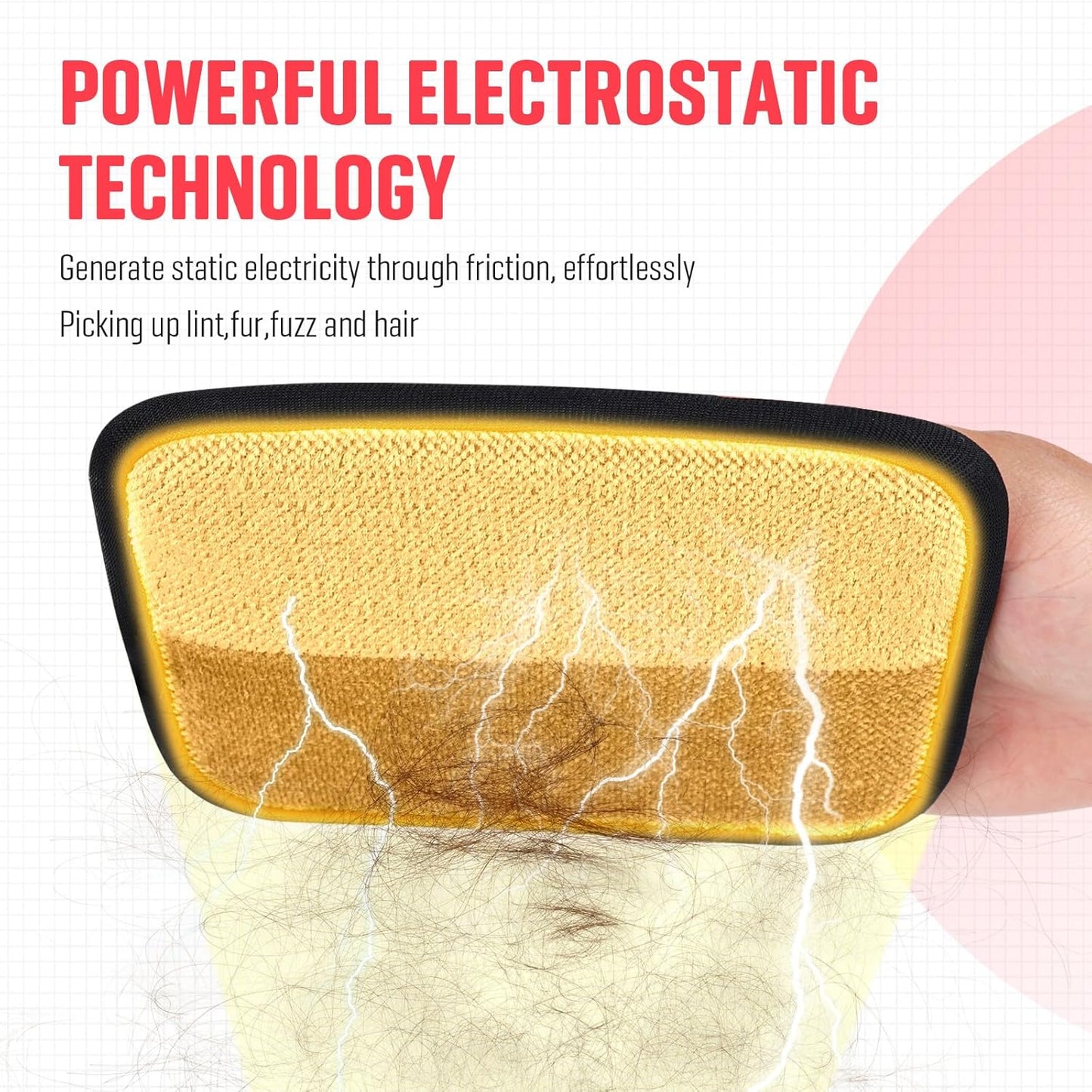 Pet Hair Remover, Electrostatic Pet Hair Removal Gloves