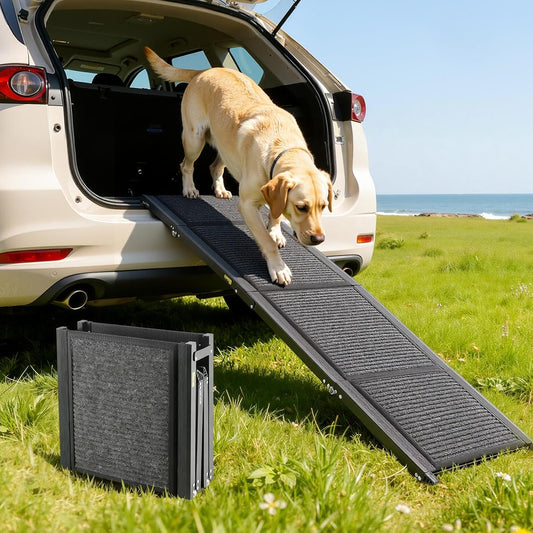 Dog Ramp for Cars, 63" L x 17" W, Folding Pet Ramps for