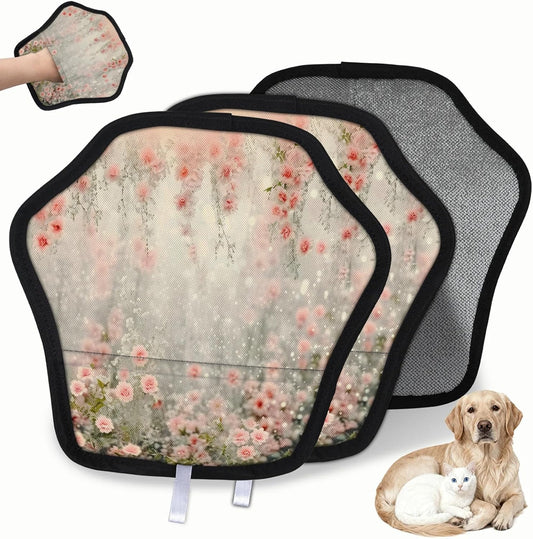Pet Hair Removal Glove for Dogs Cats Reusable Washable Set