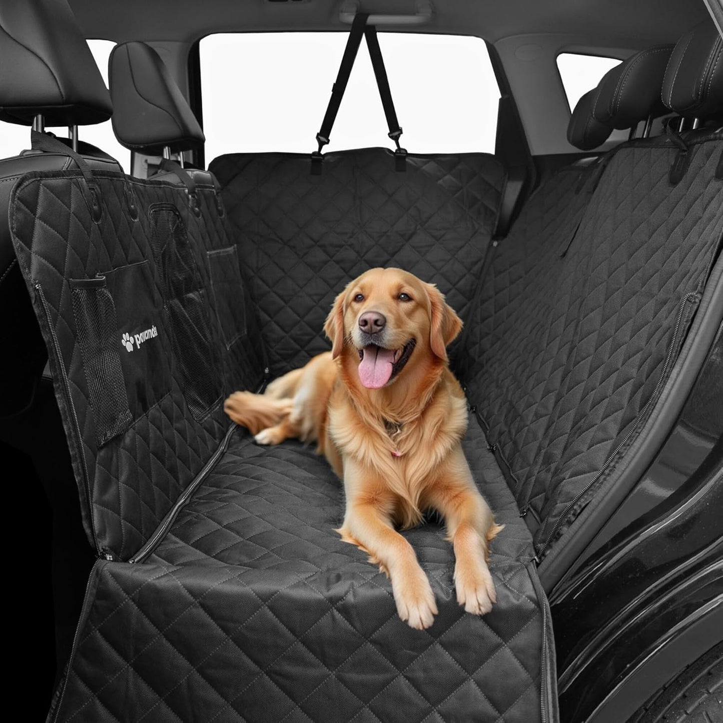 Dog Car Seat Cover for Back Seat with Door Protection