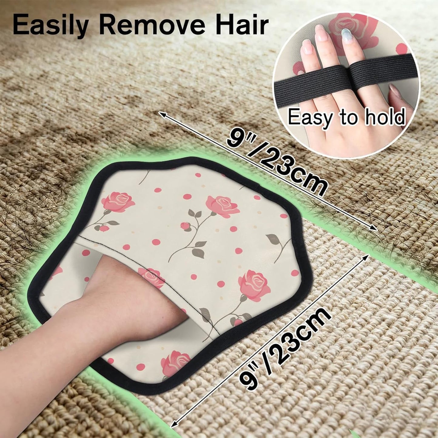 Pet Hair Removal Glove for Dogs Cats Reusable Washable Set