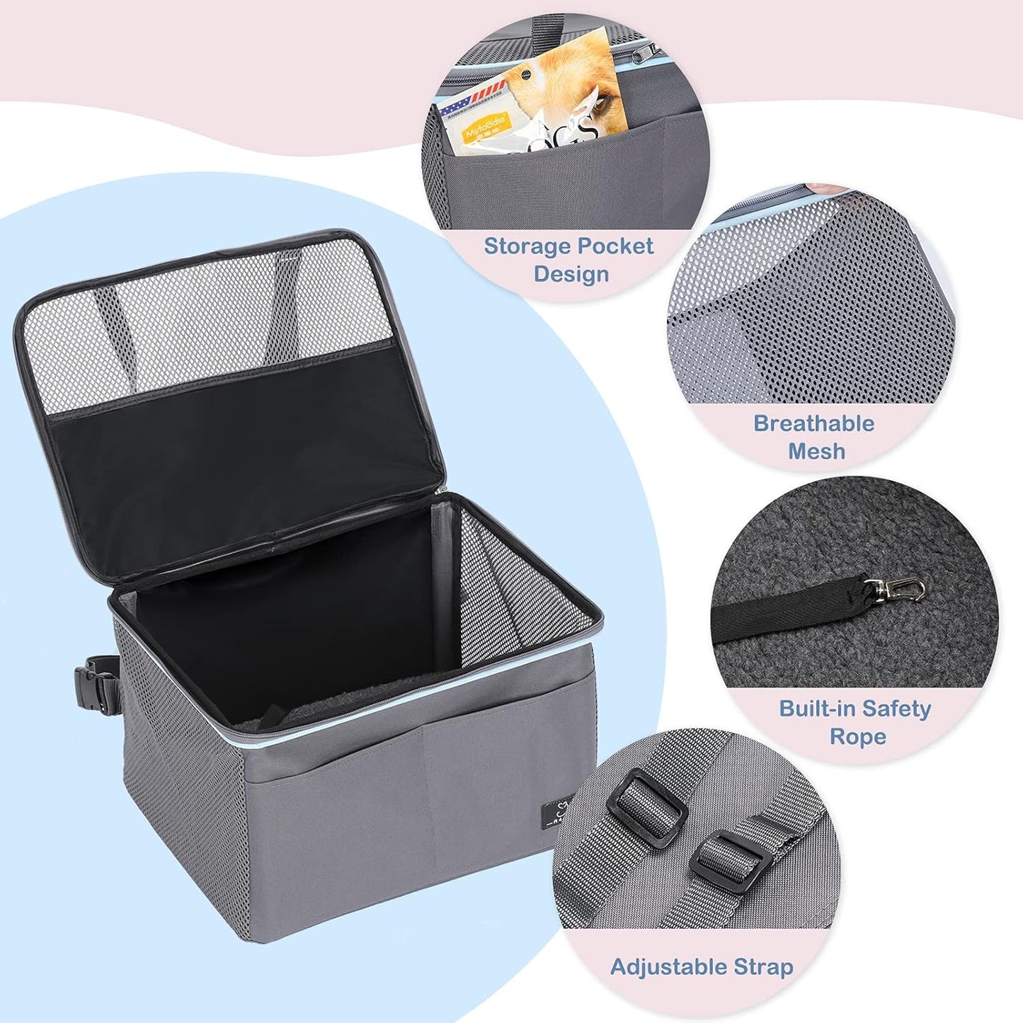 A4Pet Small Dog Car Seat, Puppy Pet Car Booster Seats