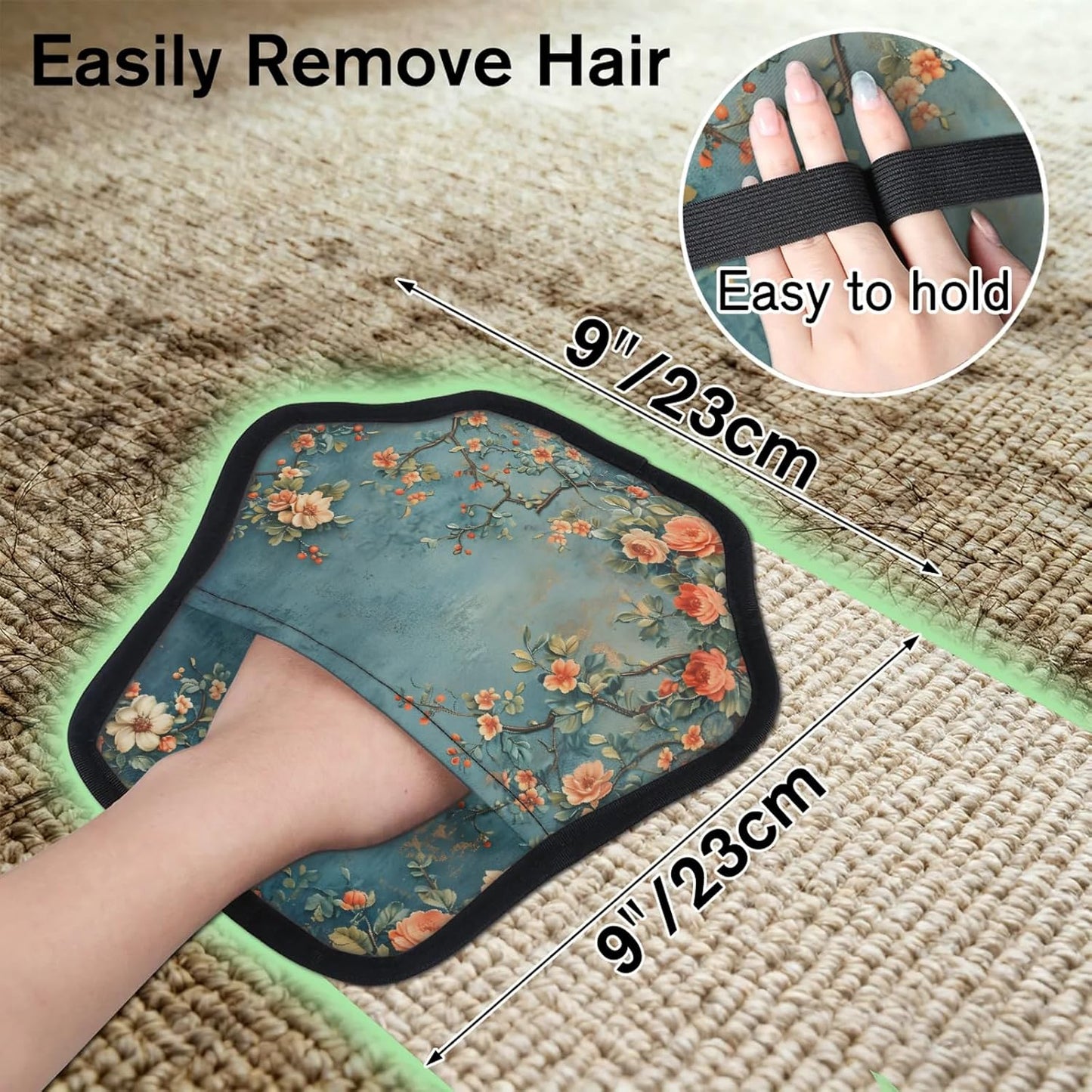 Vintage Wildflower 2Pcs Electrostatic Reusable Pet Hair