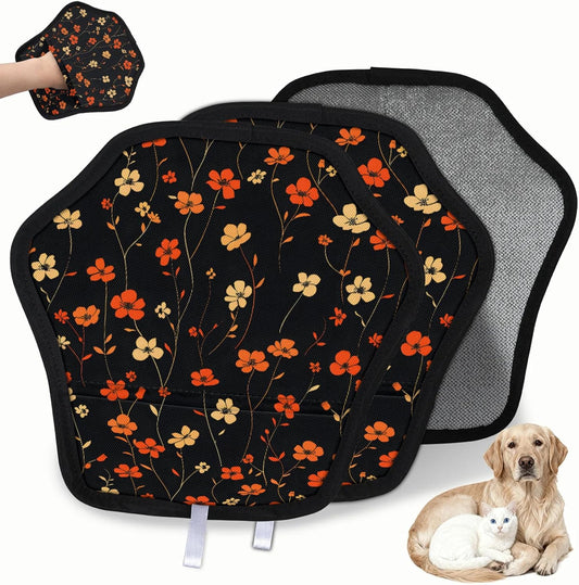 Pet Hair Removal Glove for Dogs Cats Reusable Washable Set