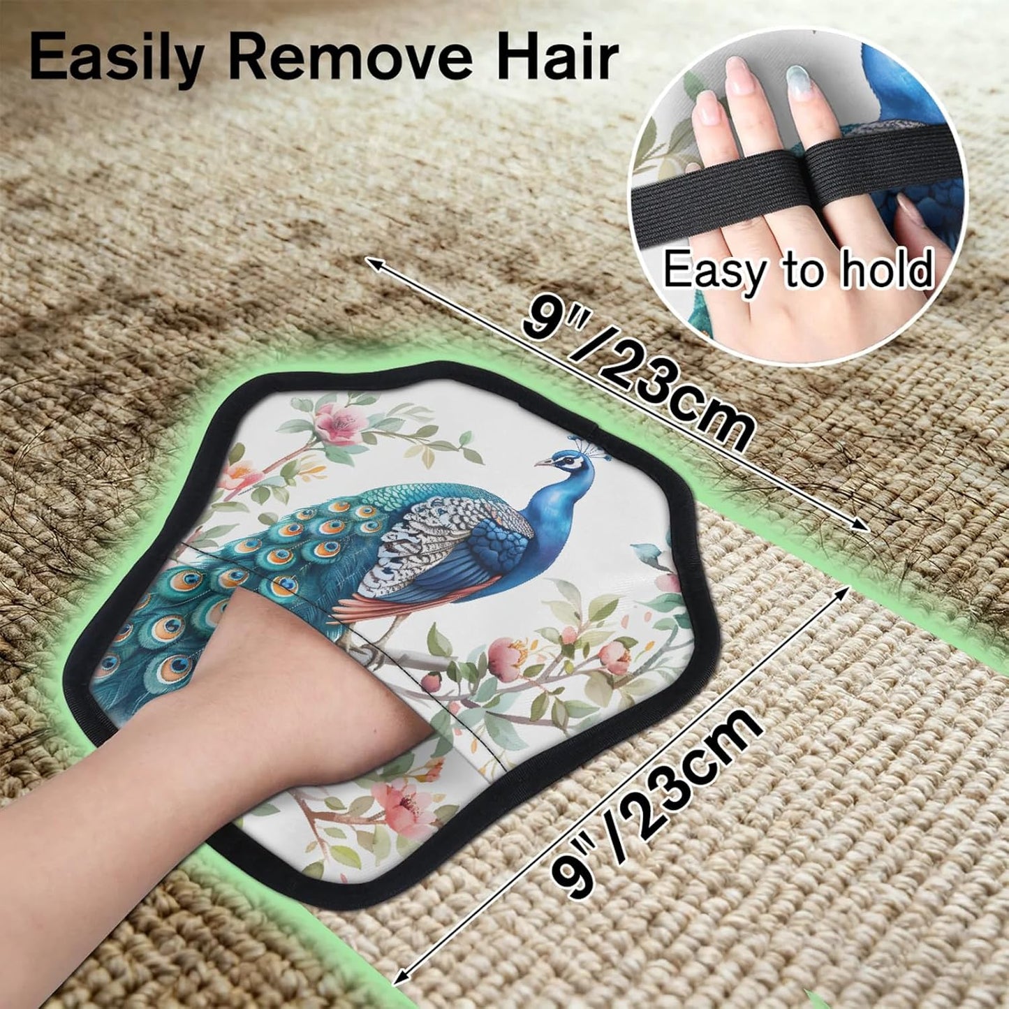 Pet Hair Removal Glove for Dogs Cats Reusable Washable Set