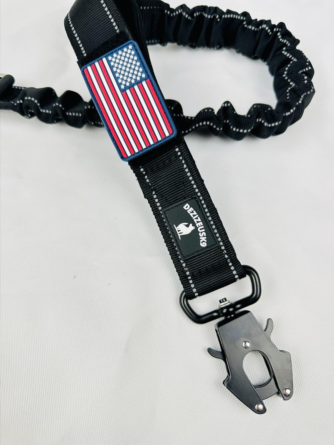 Heavy Duty Bungee Dog Leash - Shock Absorbing, Seat Belt