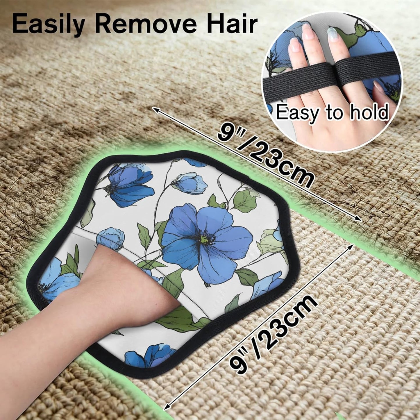 Pet Hair Removal Glove for Dogs Cats Reusable Washable Set