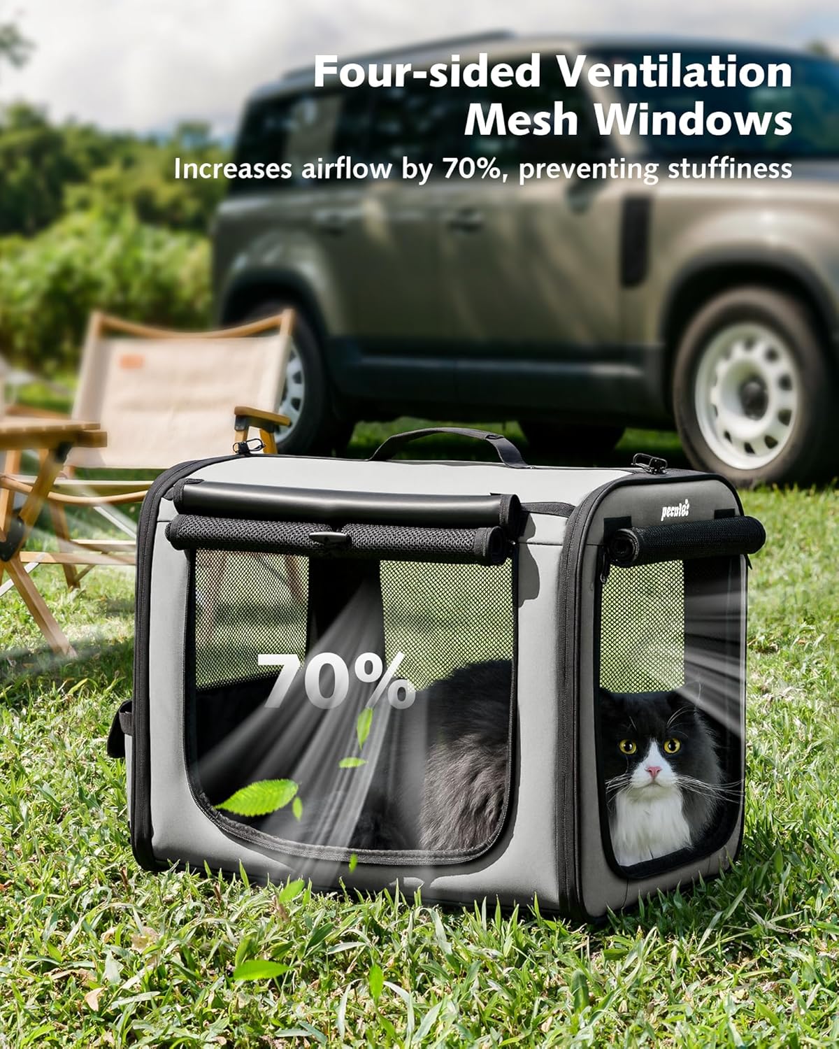Dog Car Carrier Light Weight 19.7×16.9×14.8in, Dog Carrier