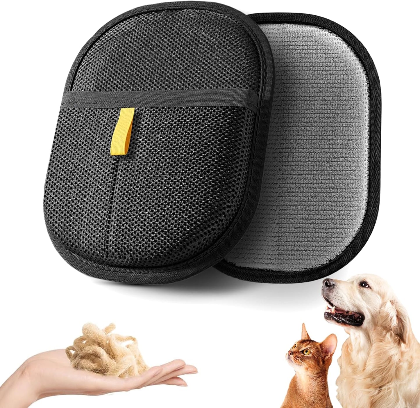Pet Hair Remover Gloves for Dogs, Upgraded Electrostatic
