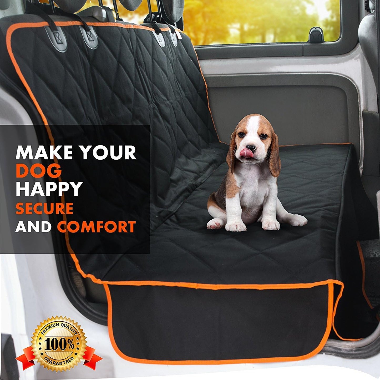 Dog Car Seat Cover for Back Seat for Cars & SUVs - Durable