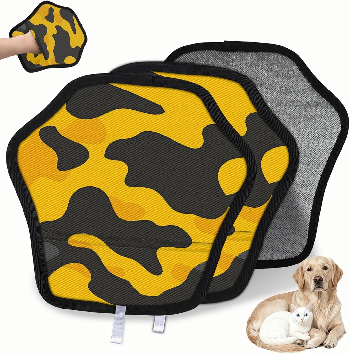 Camouflage Pattern 2Pcs Electrostatic Reusable Pet Hair