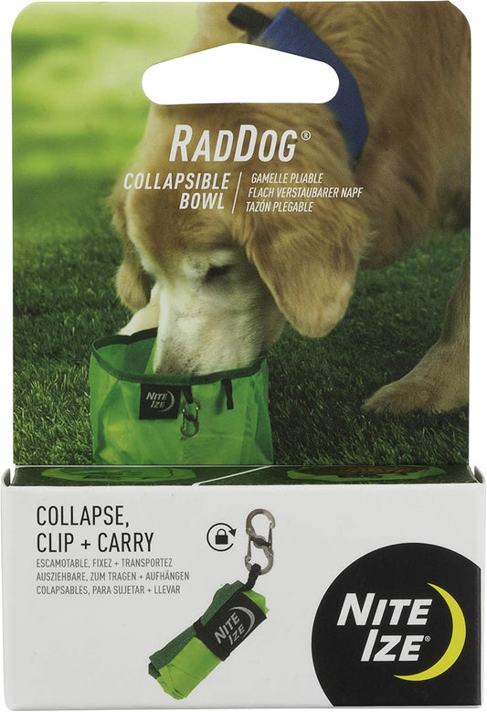 Nite IZE RadDog Collapsible Dog Bowl, Lightweight Food and Water Bowl