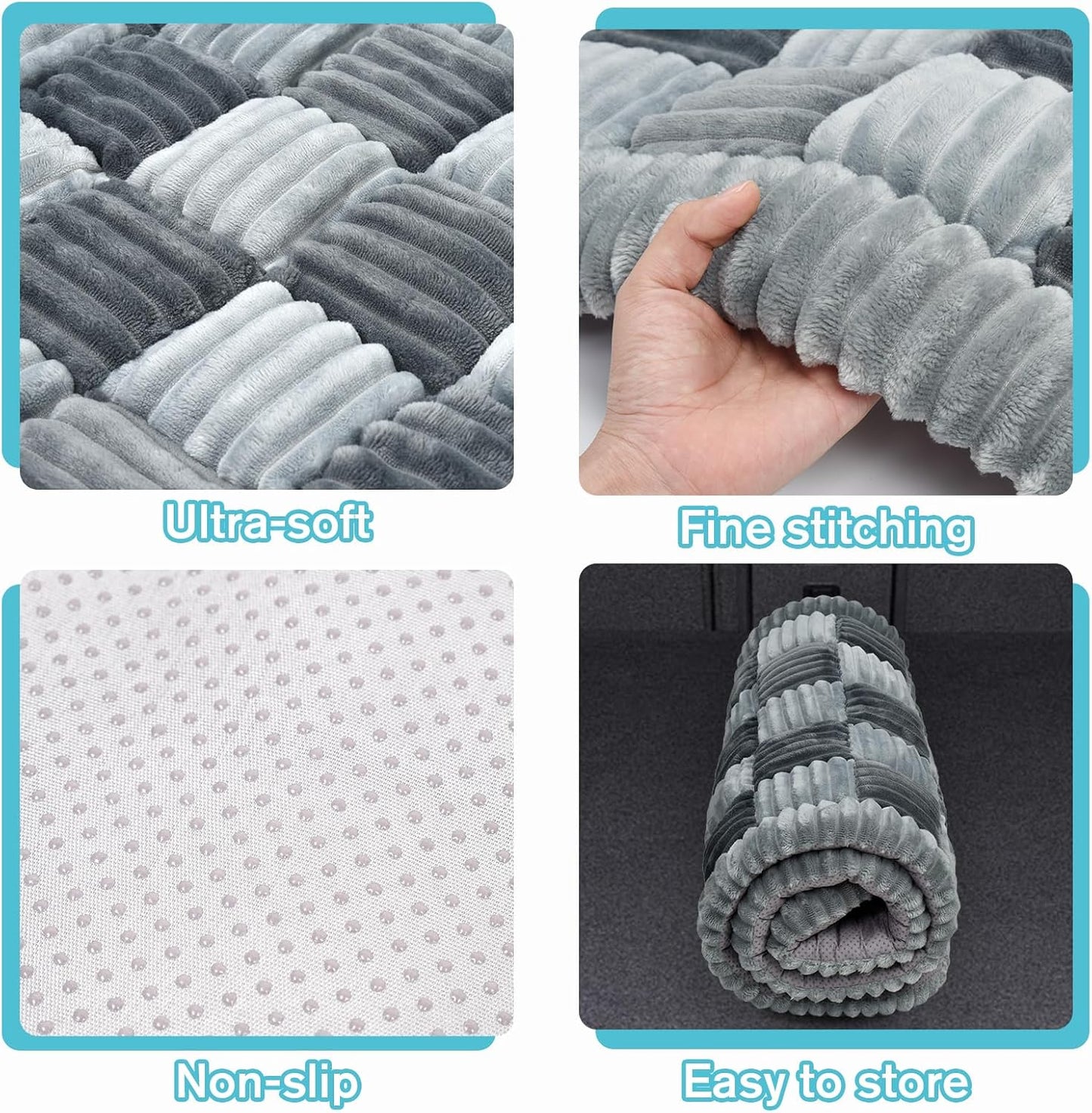 Dog Bed for Car Back Seat - Non-Slip, Washable Dog Mat for