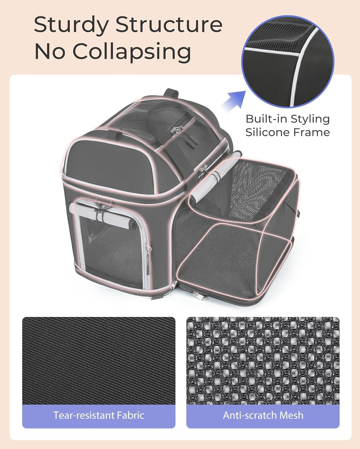 Expandable Pet Carrier: Soft-Sided Cat Dog