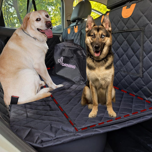 Heavy Duty Hard Bottom Dog Car Seat Cover with Breathable