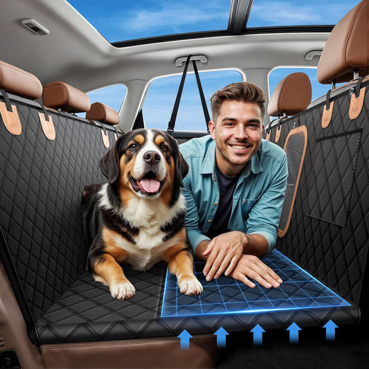 Dog Car Seat Cover for Back Seat,2025 Upgraded Hard