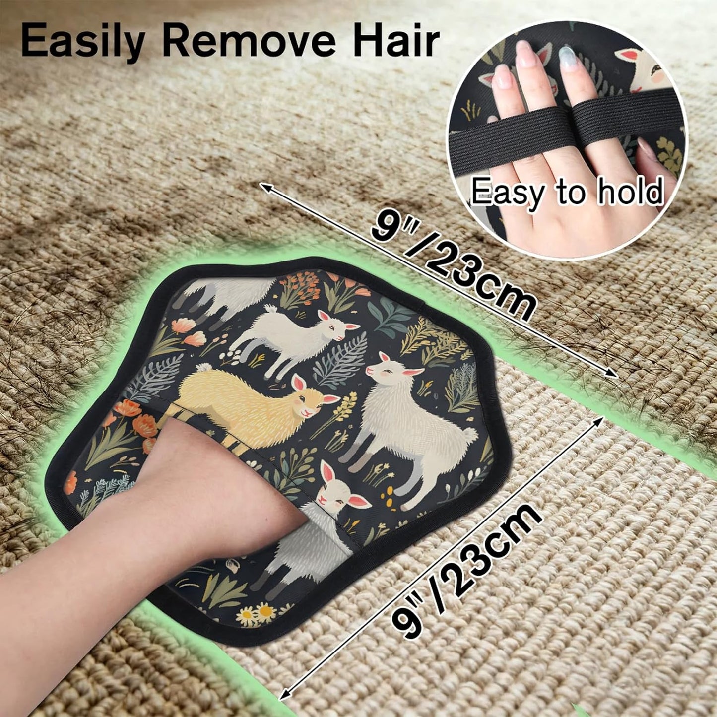 Pet Hair Removal Glove for Dogs Cats Reusable Washable Set