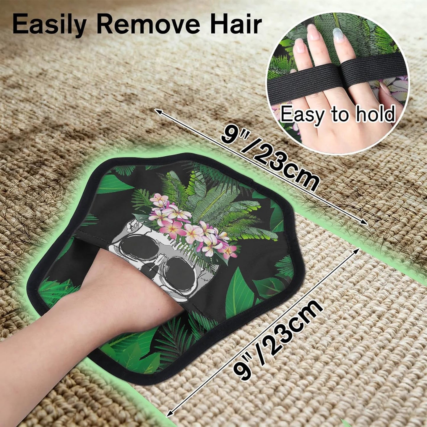Gothic Skulls Skeletons 2Pcs Electrostatic Reusable Pet