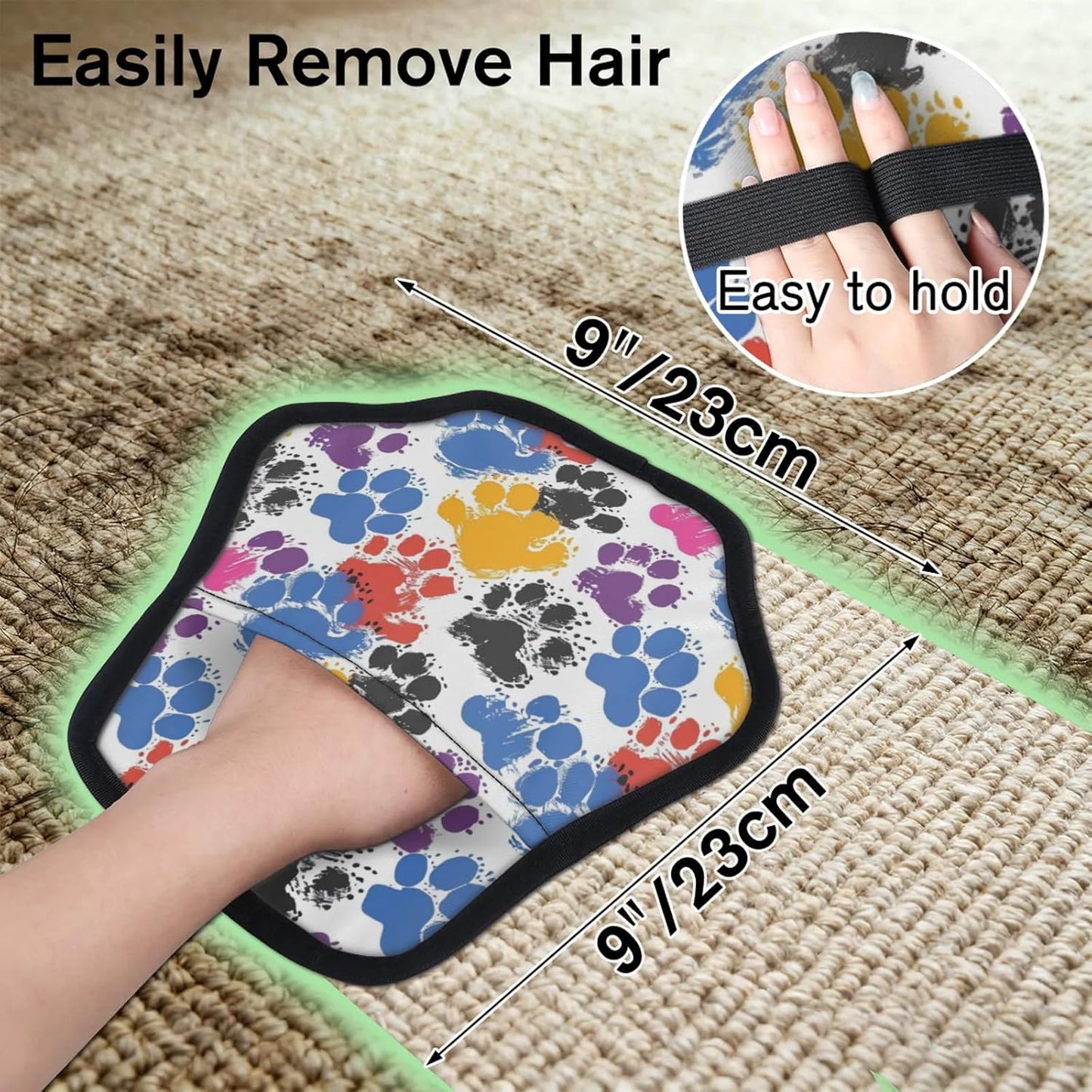 Kawaii Dog Paw Footprint 2Pcs Electrostatic Reusable Pet