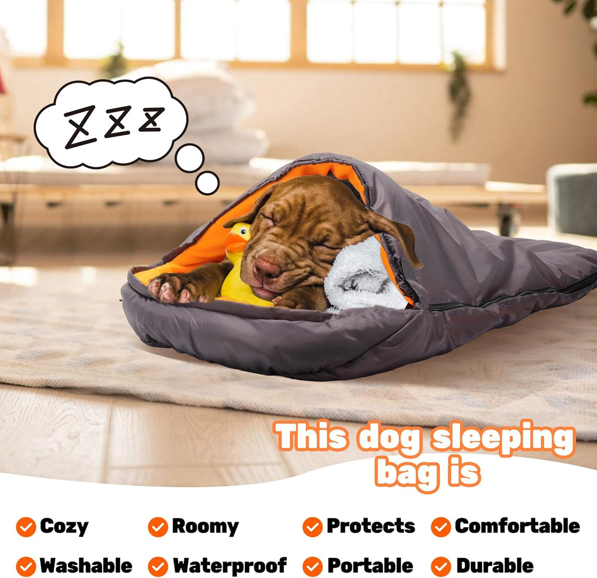 Lifeunion Dog Sleeping Bag with Storage Bag Waterproof Warm