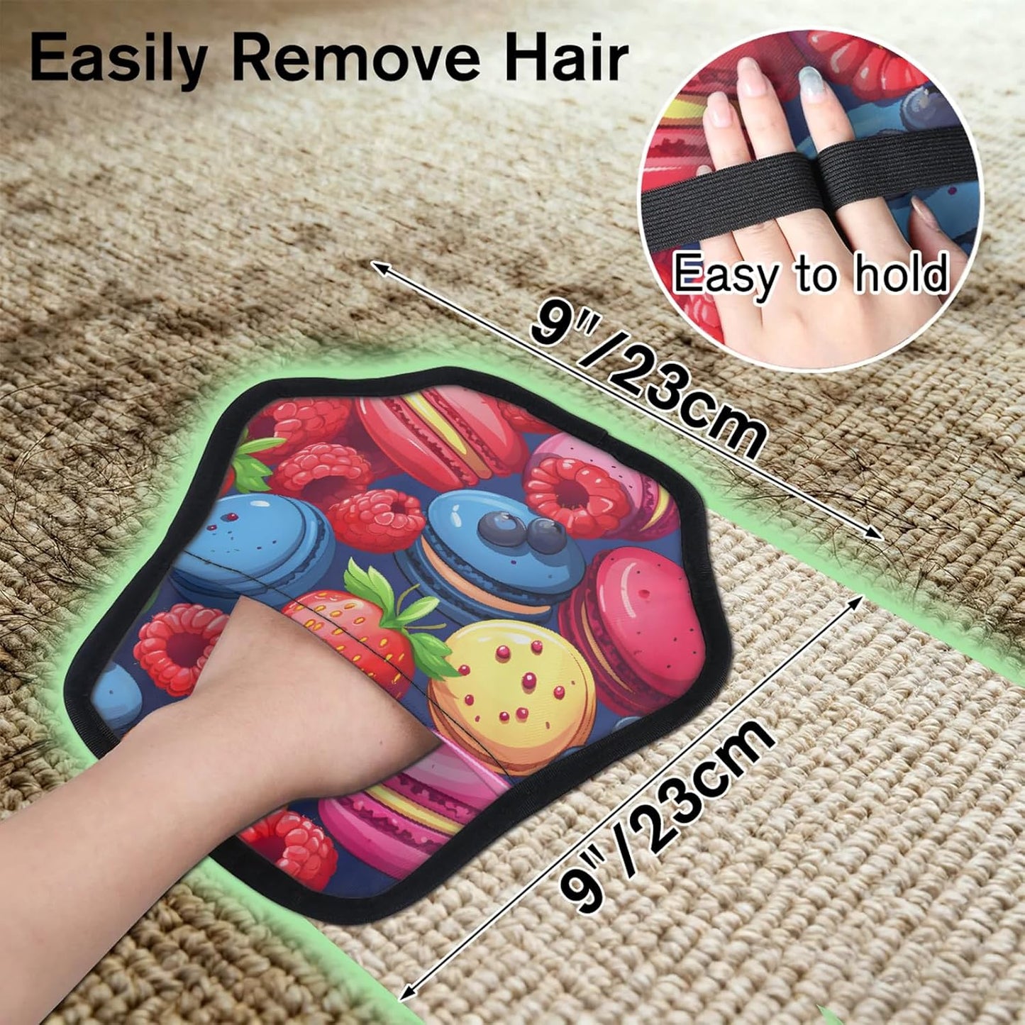 Pet Hair Removal Glove for Dogs Cats Reusable Washable Set