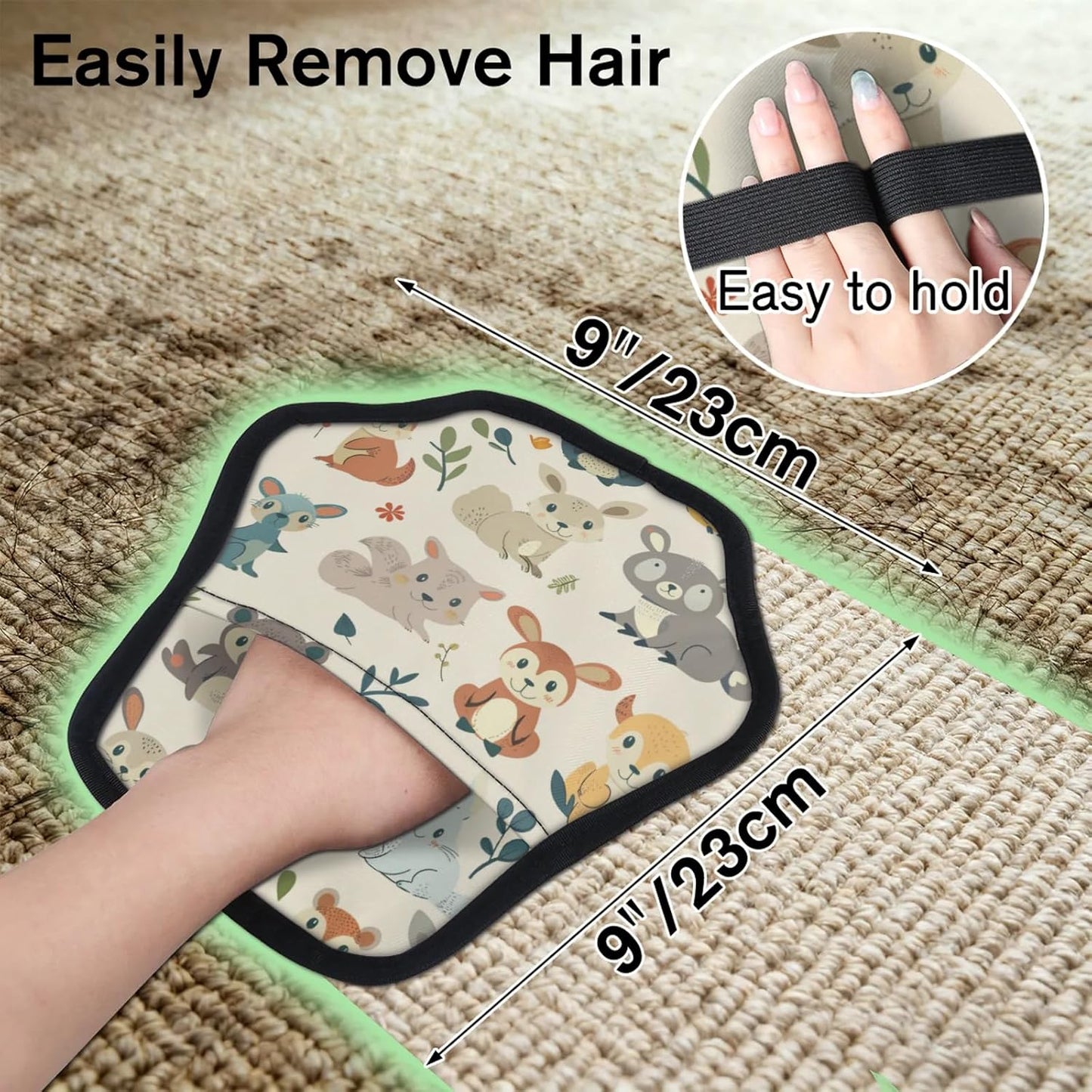 Farmhouse Animals 2Pcs Electrostatic Reusable Pet Hair
