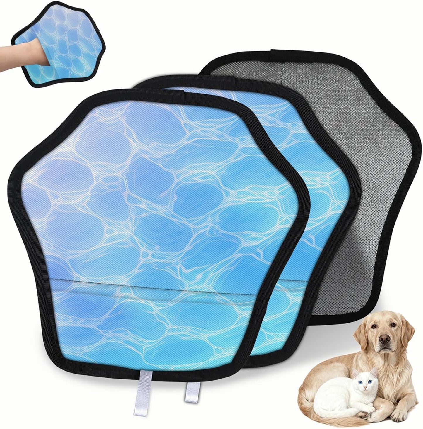 Pet Hair Removal Glove for Dogs Cats Reusable Washable Set