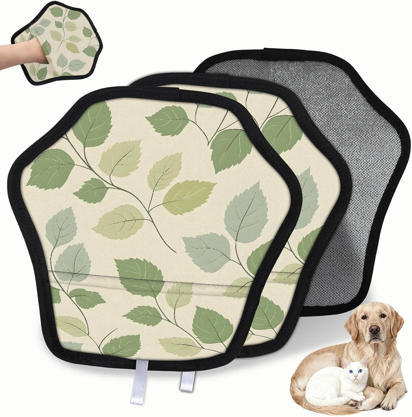 Pet Hair Removal Glove for Dogs Cats Reusable Washable Set