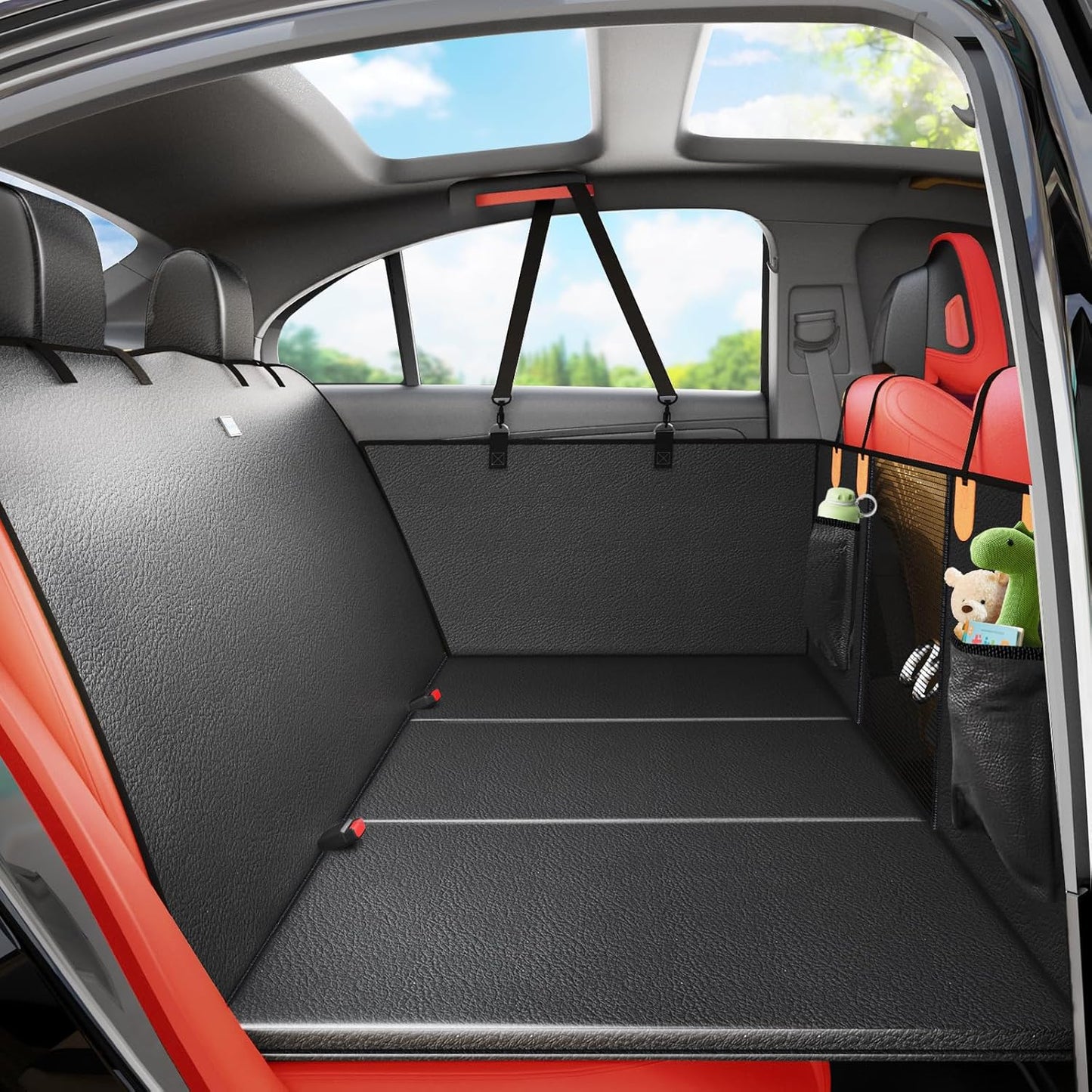 2026 Upgraded Dog Car Seat Cover for Back Seat with Hard
