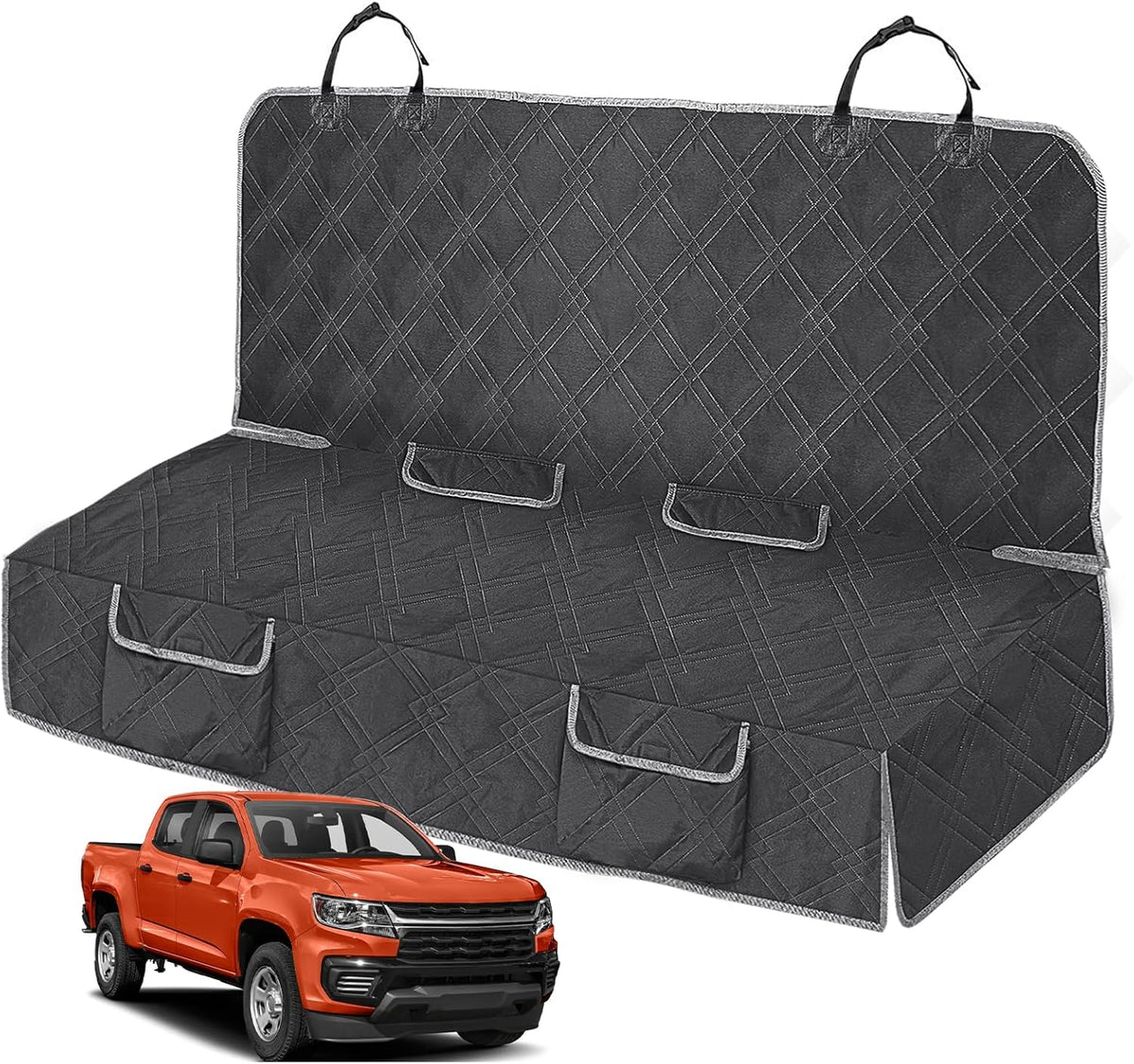 Dog Car Seat Cover for Mid-Size Truck, Compatible with